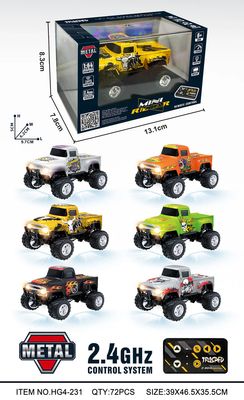 RC Pro 1/64 RC Monster Truck with APP Control Assorted Colours