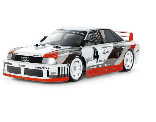 Tamiya 1/10 4WD TT-02 Audi 90 Quattro Racing Electric Touring Car Kit Red/White