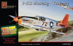 Pegasus Hobbies 1/48 Tuskegee Airmen P-51B Mustang EZ Snpaz
