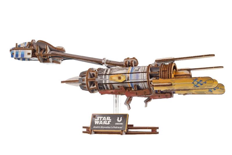 UGears 3D Wooden Puzzle Star Wars Anakin Skywalkers Podracer 240 piece