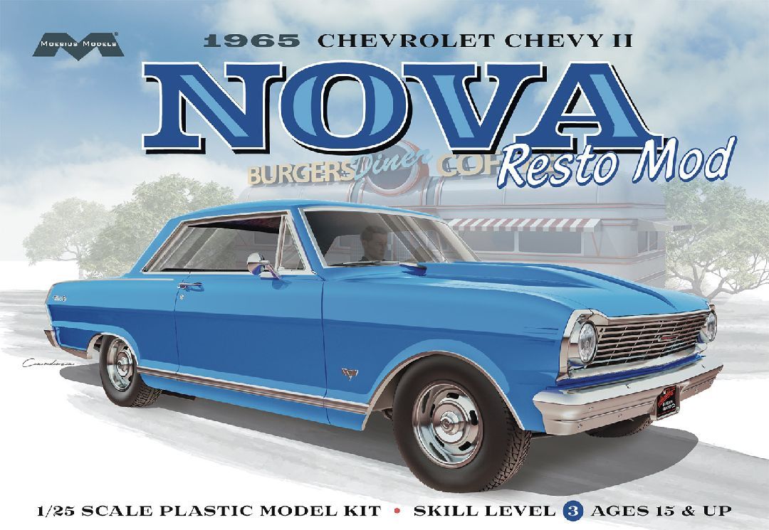 Moebius 1/25 1965 Chevy II Nova Resto Mod