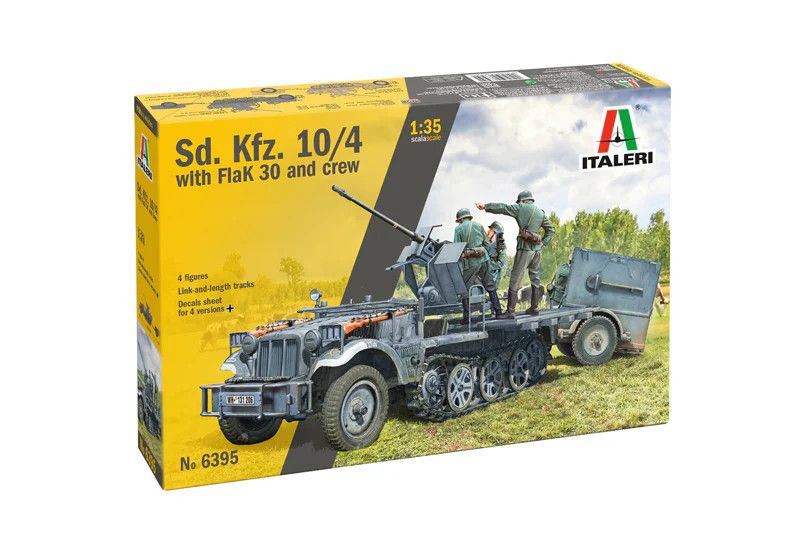 Italeri 1/35 SD KFZ 10/4 with FLAK 30 and Crew