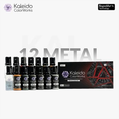 Gaahleri 12 Metal Colour Paint Set