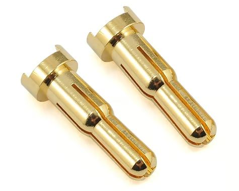 TQ Wire 4mm/5mm Bullet Low Profile Top Gold 2pc