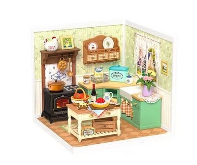 Robotime Rolife Farmhouse Kitchen Plastic DIY Miniature House Kit