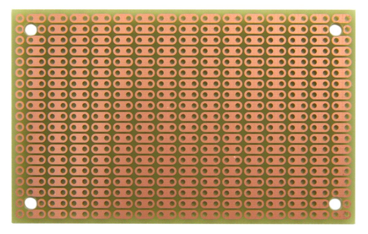 BPS 80x50mm 2 Hole Strip 1 Side ProtoBoard