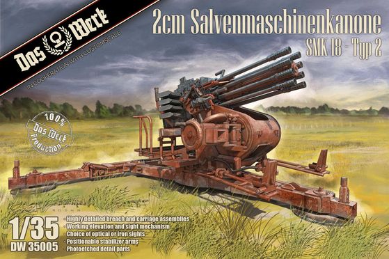 Das Werk 1/35 2cm Salvenmaschinenkanone SMK Type 2