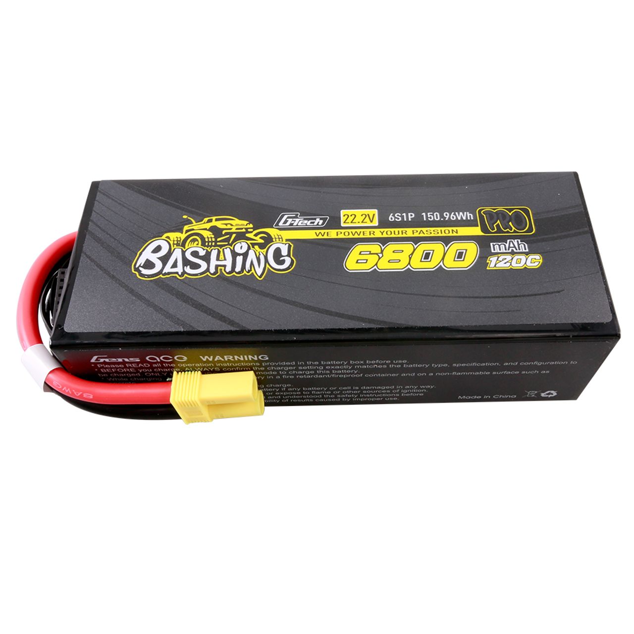 GENS ACE 1866 G-Tech Bashing Series 6800mAh 22.2V 120C 6S1P LiPo Battery Pack with EC5 Plug