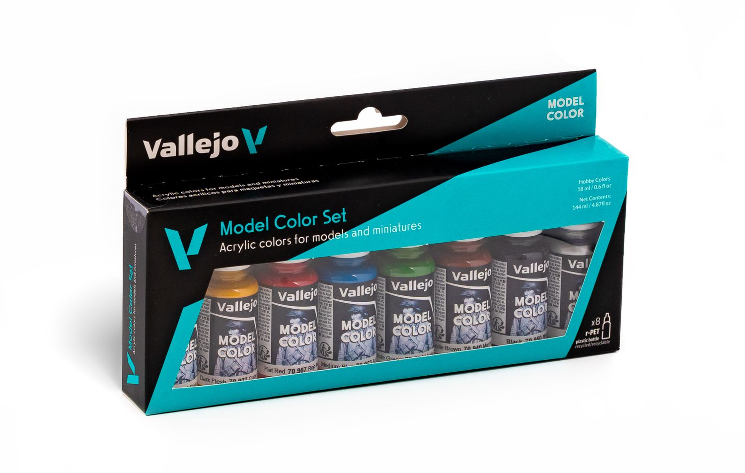 Vallejo Wargames Basic Paint Set 8pc