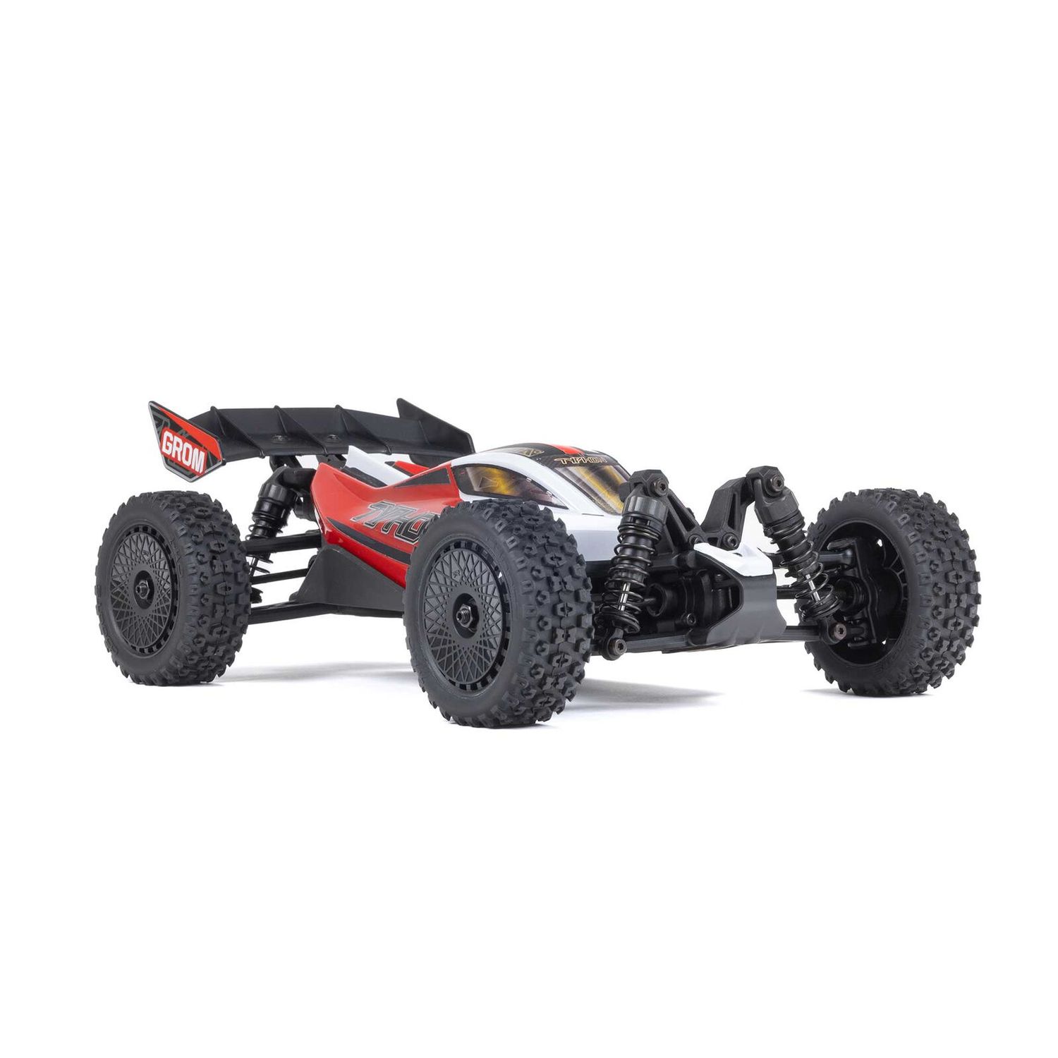 Arrma 1/14 TYPHON GROM 4x4 SMART Small Scale Buggy Red/White Includes B&amp;C