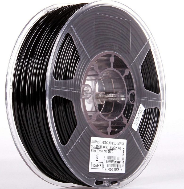 eSun PETG Filament (1kg), Color: Black