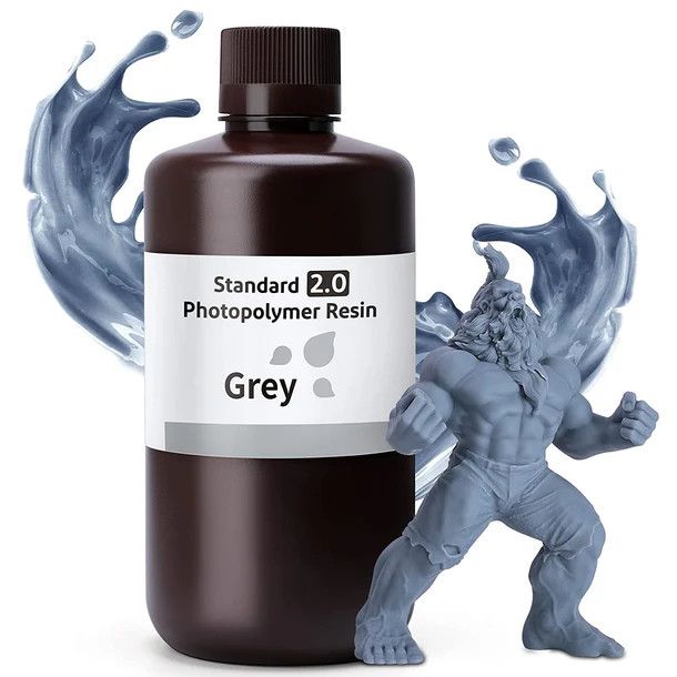 ELEGOO Standard Resin 2.0 (1kg), Color: Grey