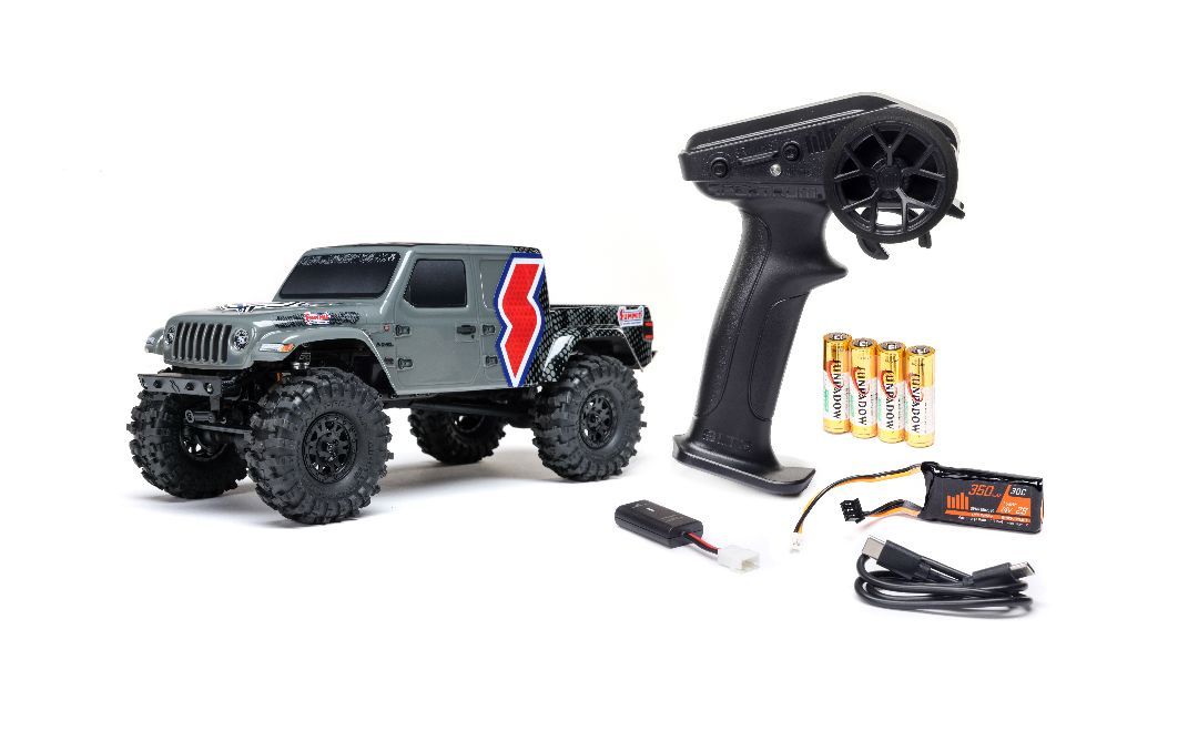 Axial 1/24 SCX24 Summit Racing Jeep Gladiator Grey B&amp;C Included