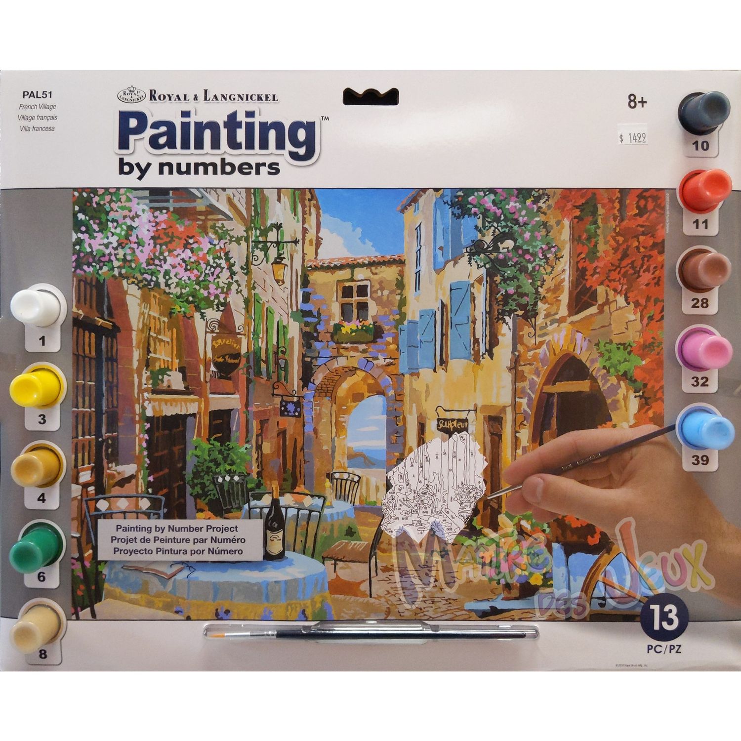 Royal &amp; Langnickel Paint by Number Art Kit French Village