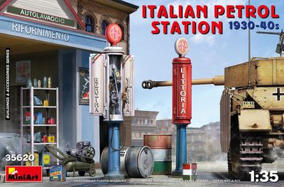 Miniart 1/35 Italian Petrol Station 1930-1940s