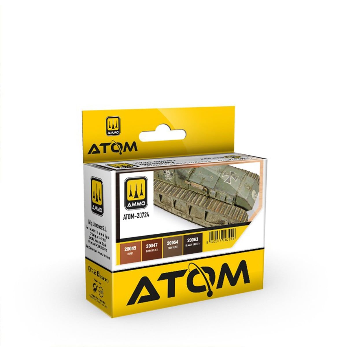 Ammo of MIG ATOM Rusty Tracks and Chains Paint Set