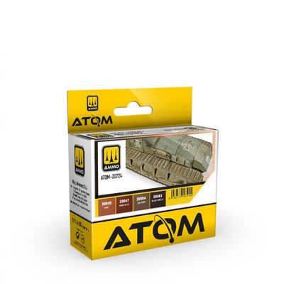 Ammo of MIG ATOM Rusty Tracks and Chains Paint Set