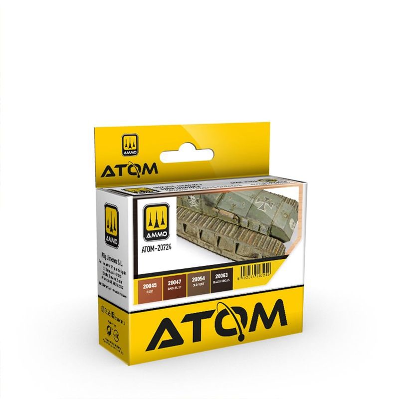 Ammo of MIG ATOM Rusty Tracks and Chains Paint Set