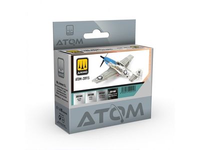 Ammo of MIG ATOM Bare Metal Aircraft Colors Paint Set