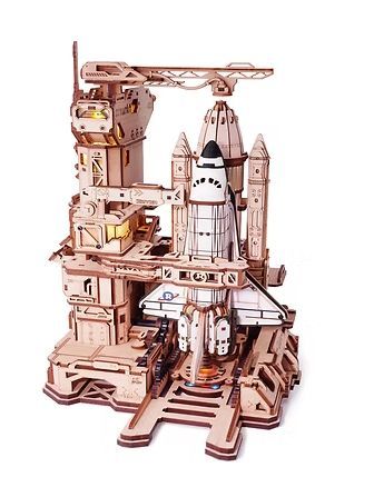 Robtotime ROKR 3D Wooden Puzzle Space Shuttle Mechanical Gear 446 piece