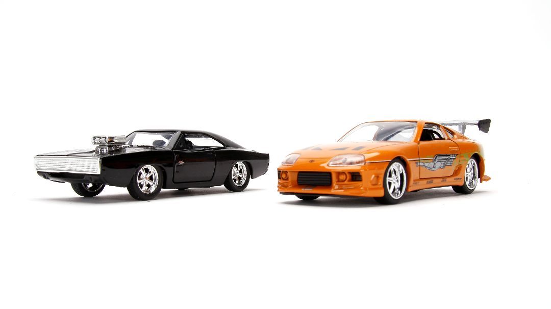 Jada Toys 1/32 Fast &amp; Furious Doms Dodge Charger R/T and Brians Toyota Supra Twin Pack