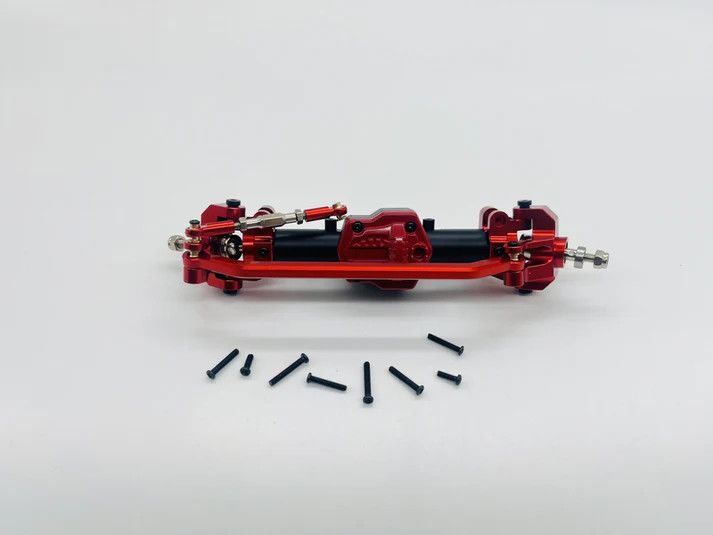 Rc Pro MN128/MN82 Front Axle Assembly Red