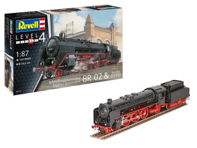 Revell 1/87 Express Locomotive BR 02 with Tender T30