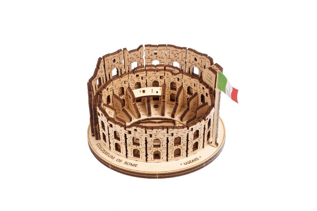 UGears 3D Wooden Puzzle Rome Colosseum 63 piece