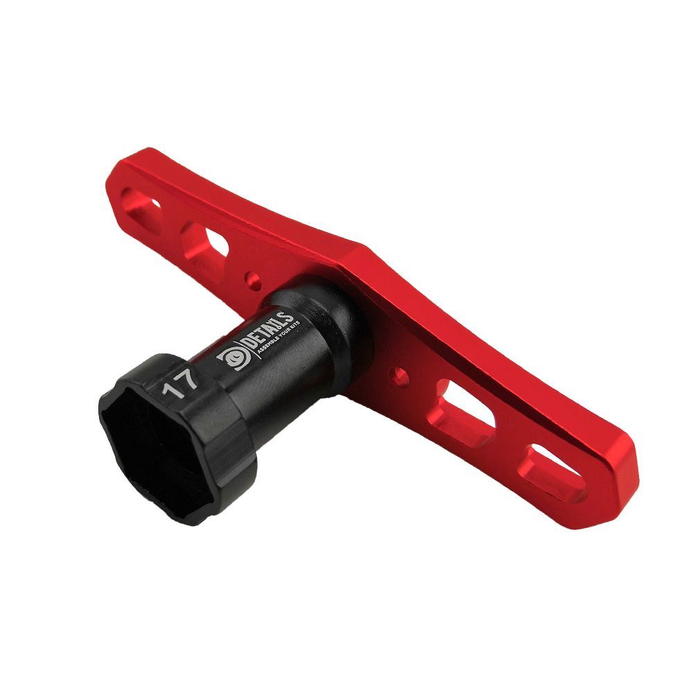Hobby Details 17mm Hex Nut Wrench Red Handle