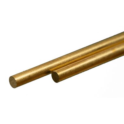 K&amp;S 0.114in OD x 12in Round Brass Rod 2pc