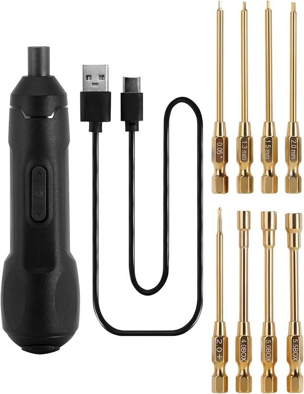 Power Hobby Professional Electric Power Driver Drill Machine with 8 Bits