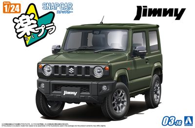 Aoshima 1/24 Snap Car #03-JG 2018 JB64 Jimny Jungle Green