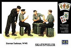 Masterbox 1/35 WWII German Tankmen Skatspieler