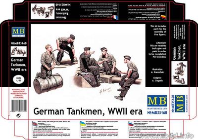 Masterbox 1/35 German Tankmen WWII