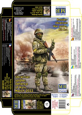 Masterbox 1/24 Russian-Ukrainian War Series Ukrainian Soldier Defence of Kyiv No 1