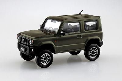 Aoshima 1/32 SNAP KIT #08-SP1 Suzuki Jimny Custom Wheel Jungle Green