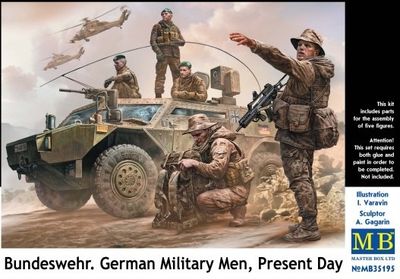 Masterbox 1/35 Bundeswehr German Military Men Present Day 5 Figure Set
