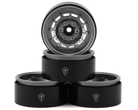Treal Hobby 1.9in TypeM Aluminum Crawler Beadlock Wheels Titanium 4pc