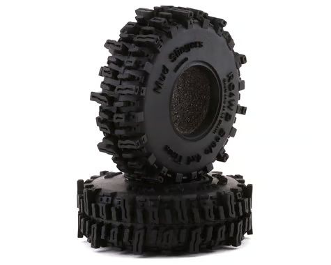 RC 4WD Mud Slinger 1.0in Micro Crawler Tires 2pc