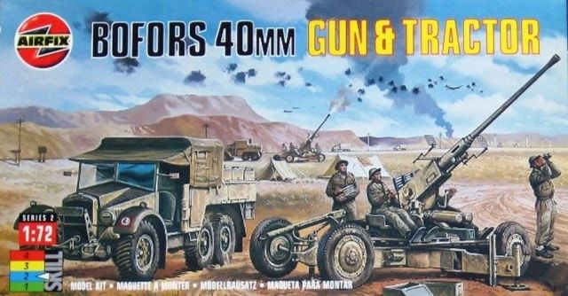 Airfix 1/76 Bofors 40mm Gun and Tractor