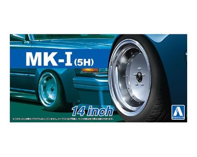 Aoshima 1/24 Mark-I 5H 14in Wheel Set