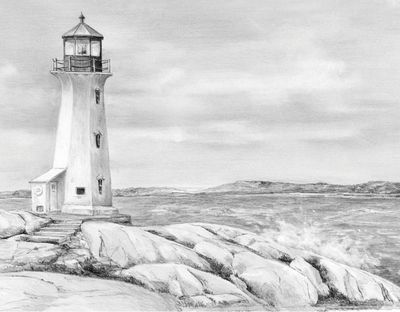 Royal &amp; Langnickel 9x12in Lighthouse Point Sketching Made Easy Kit