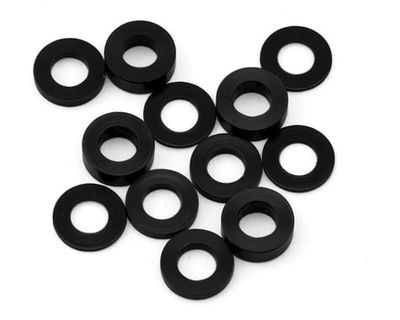 eXcelerate 3x6mm 0.5/1/2mm Aluminum Shim Pack Black 12pc