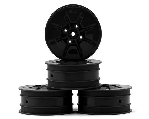 JConcepts Pioneer 2.2 4WD 22X-4/XB4/B74.1 Front Buggy Wheels with 12mm Hex Black 4pc
