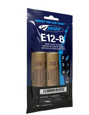 Estes Rockets E12-8 Bagged Model Rocket Engines 3pc