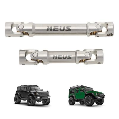 MEUS Racing Defender Bronco Steel Drive Shafts TRX4M  Silver