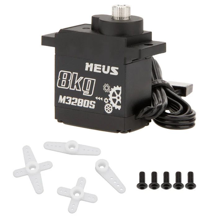 MEUS Racing M3280S 8KG Digital Micro Servo for SCX24/TRX4M/Ascent-18