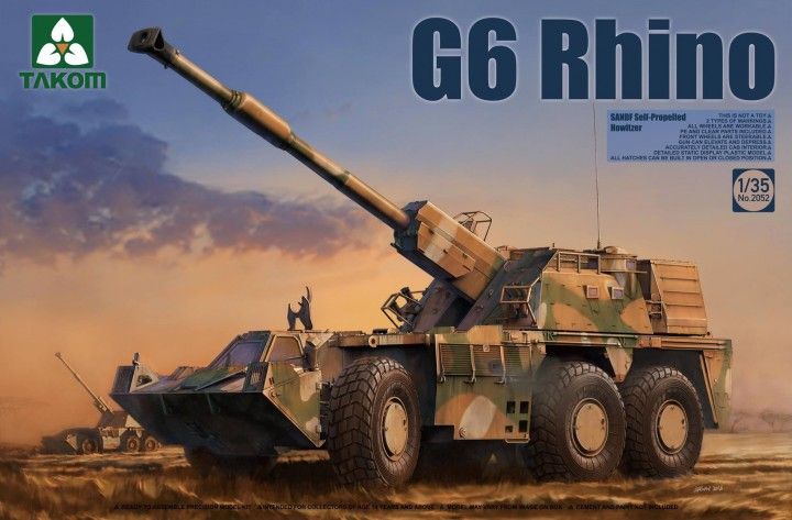 Takom 1/35 Sandf Self Propelled Howitzer G6 Rhino