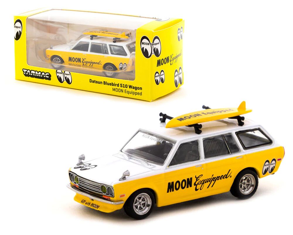 Tarmac Works 1/64 Datsun Bluebird 510 Wagon MOON Equipped