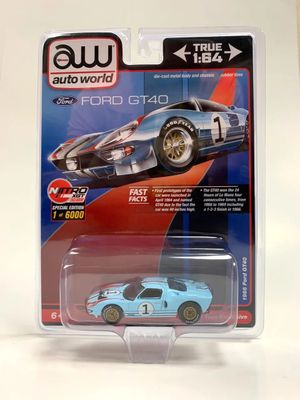 Auto World 1/64 1966 Ford GT40 No 1 Blue